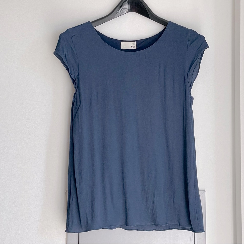 ARITZIA WILFRED FREE Juliger Blue Blouse